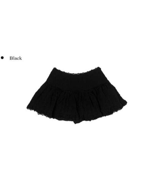 anyonemore(エニワンモア)の「anyonemore(エニワンモア)/レース ミニスカート(インナーパンツ付き)/Arting lace mini skirt(スカート・レディース・アイボリー/ブラック・M)」の17枚目の写真