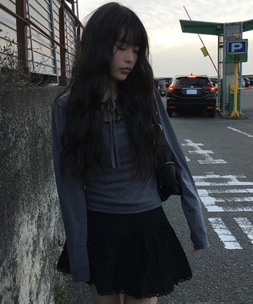 anyonemore(エニワンモア)の「anyonemore(エニワンモア)/レース ミニスカート(インナーパンツ付き)/Arting lace mini skirt(スカート・レディース・アイボリー/ブラック・M)」の8枚目の写真