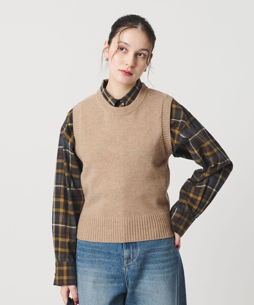 BEAUTY&YOUTH UNITED ARROWS（ビューティーアンドユースユナイテッドアローズ）の「ウールナイロンブレンド ネップベスト（ベスト・レディース・ライトグレー/ベージュ・FREE）」の19枚目の写真