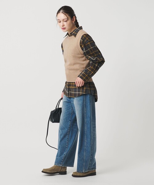 BEAUTY&YOUTH UNITED ARROWS（ビューティーアンドユースユナイテッドアローズ）の「ウールナイロンブレンド ネップベスト（ベスト・レディース・ライトグレー/ベージュ・FREE）」の20枚目の写真