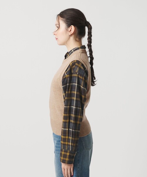 BEAUTY&YOUTH UNITED ARROWS（ビューティーアンドユースユナイテッドアローズ）の「ウールナイロンブレンド ネップベスト（ベスト・レディース・ライトグレー/ベージュ・FREE）」の15枚目の写真