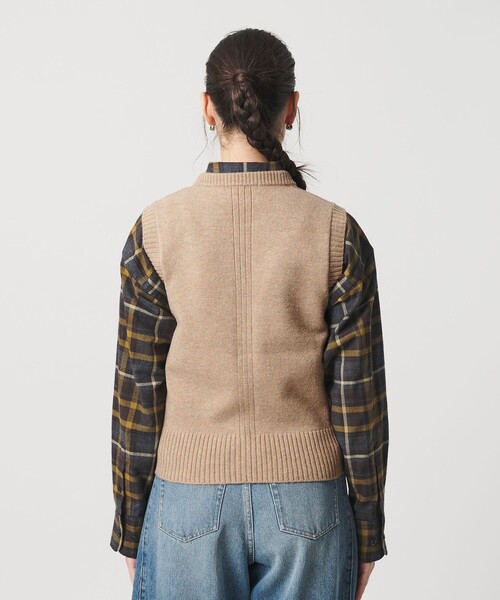 BEAUTY&YOUTH UNITED ARROWS（ビューティーアンドユースユナイテッドアローズ）の「ウールナイロンブレンド ネップベスト（ベスト・レディース・ライトグレー/ベージュ・FREE）」の14枚目の写真