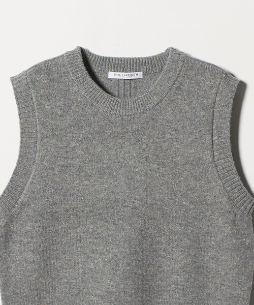 BEAUTY&YOUTH UNITED ARROWS（ビューティーアンドユースユナイテッドアローズ）の「ウールナイロンブレンド ネップベスト（ベスト・レディース・ライトグレー/ベージュ・FREE）」の11枚目の写真