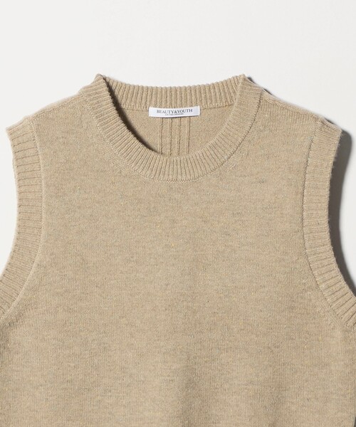 BEAUTY&YOUTH UNITED ARROWS（ビューティーアンドユースユナイテッドアローズ）の「ウールナイロンブレンド ネップベスト（ベスト・レディース・ライトグレー/ベージュ・FREE）」の6枚目の写真