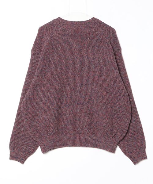 crepuscule（クレプスキュール）の「crepuscule Wool Kanoko P/O 2503-009（ニット/セーター・メンズ・グリーン/パープル・2/1）」の3枚目の写真