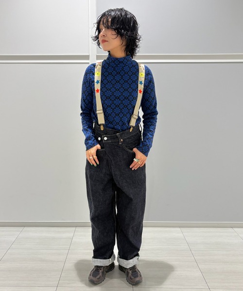 MARKEY'S（マーキーズ）の「総柄ジャガードカットソー/おとな（Tシャツ/カットソー・レディース・ブルー系その他/ライトグリーン/レッド系その他/ライトブルー/イエロー系その他/ブラック系その他・160cm）」の9枚目の写真