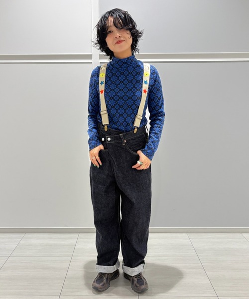 MARKEY'S（マーキーズ）の「総柄ジャガードカットソー/おとな（Tシャツ/カットソー・レディース・ブルー系その他/ライトグリーン/レッド系その他/ライトブルー/イエロー系その他/ブラック系その他・160cm）」の10枚目の写真