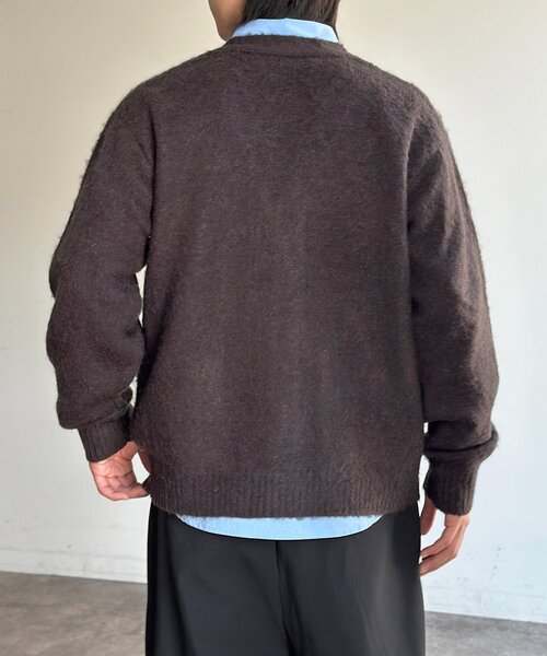 CPCM（シーピーシーエム）の「モヘア混シャギーカーディガン（カーディガン/ボレロ・メンズ・グリーン/オレンジ/ネイビー/チャコールグレー・MEDIUM/LARGE）」の8枚目の写真
