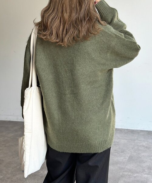 CPCM（シーピーシーエム）の「モヘア混シャギーカーディガン（カーディガン/ボレロ・メンズ・グリーン/オレンジ/ネイビー/チャコールグレー・MEDIUM/LARGE）」の16枚目の写真