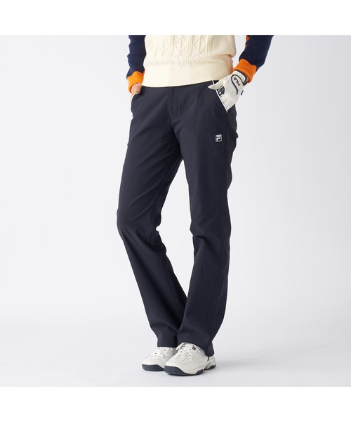 FILA GOLF（フィラゴルフ ）の「FILA GOLF フィラゴルフ ゴルフウェア  ワンポイント ロゴ 吸水速乾 UVカット ストレッチ ストレート ロングパンツ（その他パンツ・レディース・ブラック/ネイビー/ベージュ/ライトグレー・LL/L/M）」の4枚目の写真