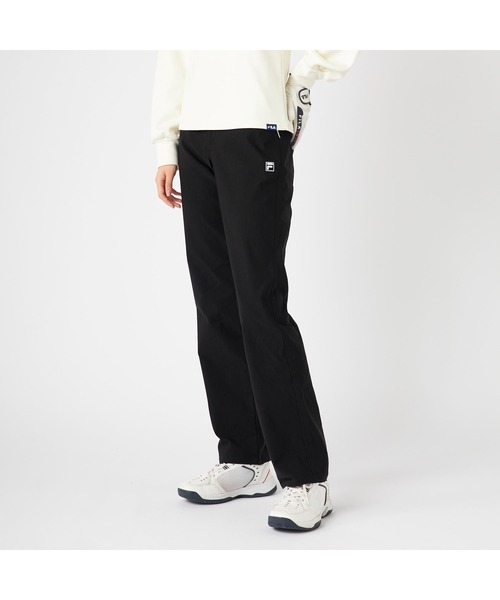FILA GOLF（フィラゴルフ ）の「FILA GOLF フィラゴルフ ゴルフウェア  ワンポイント ロゴ 吸水速乾 UVカット ストレッチ ストレート ロングパンツ（その他パンツ・レディース・ブラック/ネイビー/ベージュ/ライトグレー・LL/L/M）」の2枚目の写真