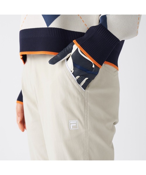 FILA GOLF（フィラゴルフ ）の「FILA GOLF フィラゴルフ ゴルフウェア  ワンポイント ロゴ 吸水速乾 UVカット ストレッチ ストレート ロングパンツ（その他パンツ・レディース・ブラック/ネイビー/ベージュ/ライトグレー・LL/L/M）」の12枚目の写真