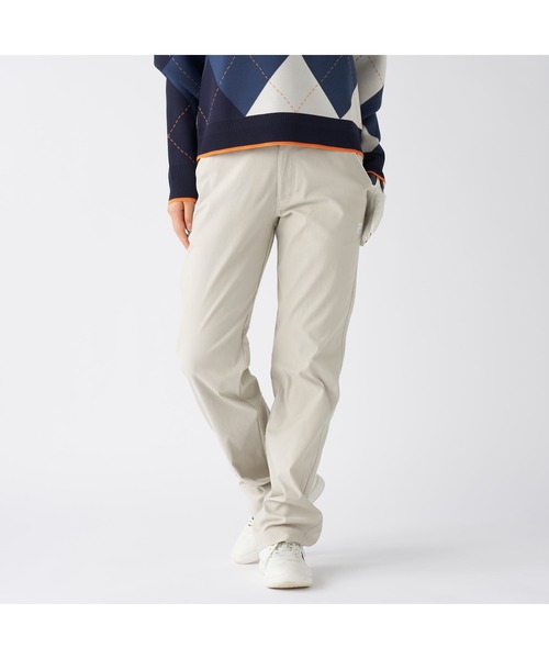 FILA GOLF（フィラゴルフ ）の「FILA GOLF フィラゴルフ ゴルフウェア  ワンポイント ロゴ 吸水速乾 UVカット ストレッチ ストレート ロングパンツ（その他パンツ・レディース・ブラック/ネイビー/ベージュ/ライトグレー・LL/L/M）」の6枚目の写真