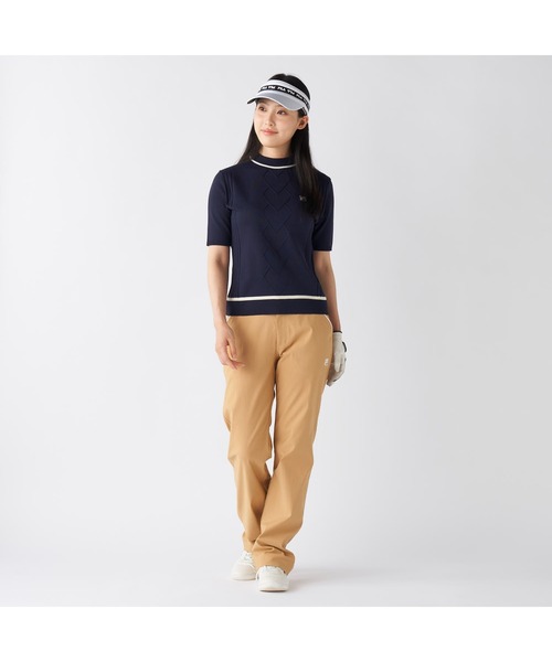 FILA GOLF（フィラゴルフ ）の「FILA GOLF フィラゴルフ ゴルフウェア  ワンポイント ロゴ 吸水速乾 UVカット ストレッチ ストレート ロングパンツ（その他パンツ・レディース・ブラック/ネイビー/ベージュ/ライトグレー・LL/L/M）」の17枚目の写真