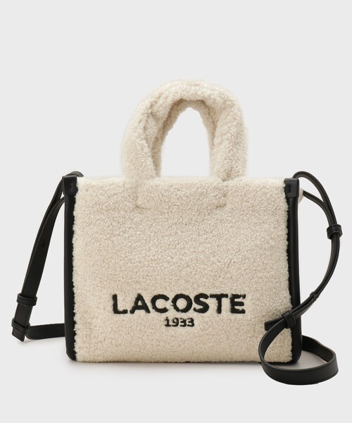 GALLEST（ギャレスト）の「【LACOSTE】ヘリテージシーズナル フェイクファーミニトートバッグ（トートバッグ・レディース・アイボリー・00）」の3枚目の写真