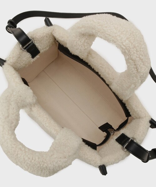 GALLEST（ギャレスト）の「【LACOSTE】ヘリテージシーズナル フェイクファーミニトートバッグ（トートバッグ・レディース・アイボリー・00）」の7枚目の写真