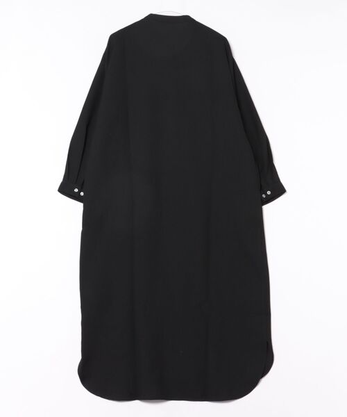 antiqua（アンティカ）の「ワッフル布帛シャツワンピース（シャツワンピース・レディース・ブラック/グレー系その他・R/P）」の3枚目の写真