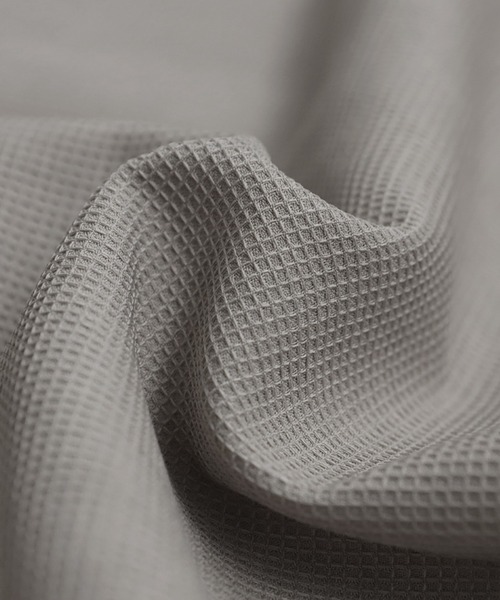 antiqua（アンティカ）の「ワッフル布帛シャツワンピース（シャツワンピース・レディース・ブラック/グレー系その他・R/P）」の5枚目の写真