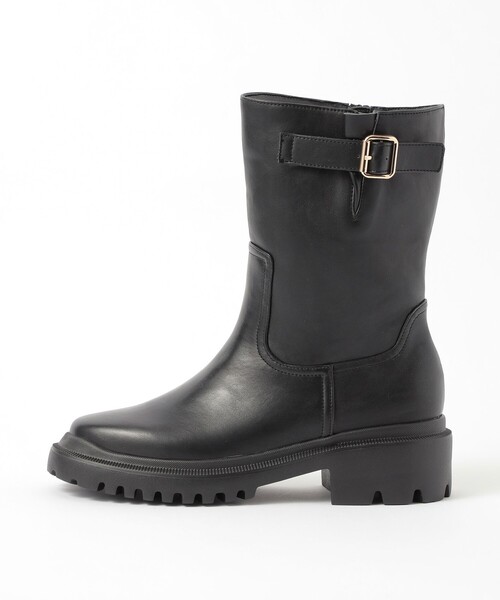 MACKINTOSH PHILOSOPHY(マッキントッシュ フィロソフィー)の「サイドベルトミドルブーツ(レインシューズ・レディース・ブラック・M/L)」の3枚目の写真