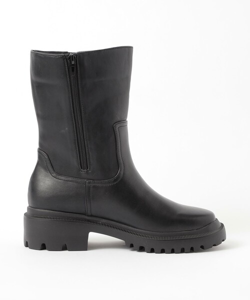 MACKINTOSH PHILOSOPHY(マッキントッシュ フィロソフィー)の「サイドベルトミドルブーツ(レインシューズ・レディース・ブラック・M/L)」の4枚目の写真