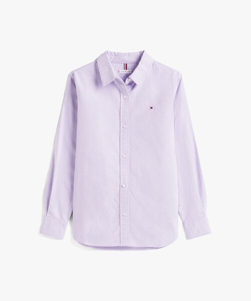 TOMMY HILFIGER（トミーヒルフィガー）の「オックスフォードリラックスフィットシャツ（シャツ/ブラウス・レディース・ブルー/ラベンダー・32inch/38inch/34inch/36inch）」の10枚目の写真
