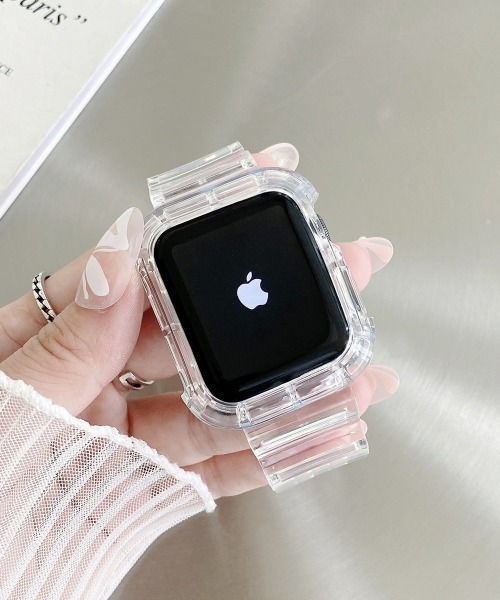 Fun & Daily（ファンアンドデイリー）の「Multi Color Apple Watch Band / アップルウオッチバンド（デジタル腕時計・レディース・ブルー/クリア/ブラック系その他/ブラック/パープル/イエロー/オレンジ/ホワイト/ピンク・A/B）」の9枚目の写真