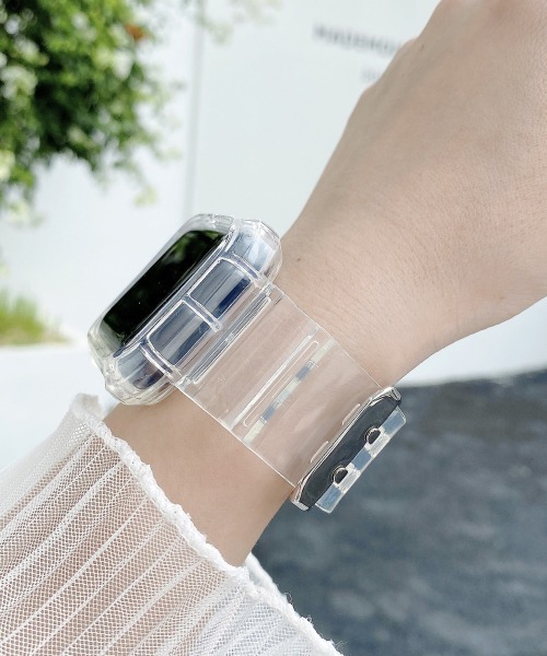 Fun & Daily（ファンアンドデイリー）の「Multi Color Apple Watch Band / アップルウオッチバンド（デジタル腕時計・レディース・ブルー/クリア/ブラック系その他/ブラック/パープル/イエロー/オレンジ/ホワイト/ピンク・A/B）」の21枚目の写真