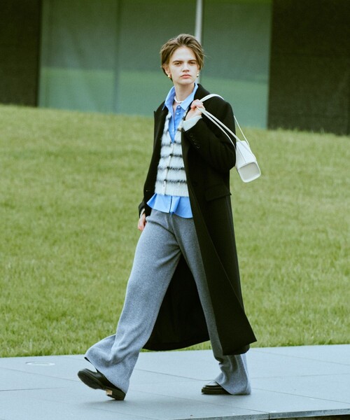 カシミヤ混ロングチェスターコート（チェスターコート）｜allureville