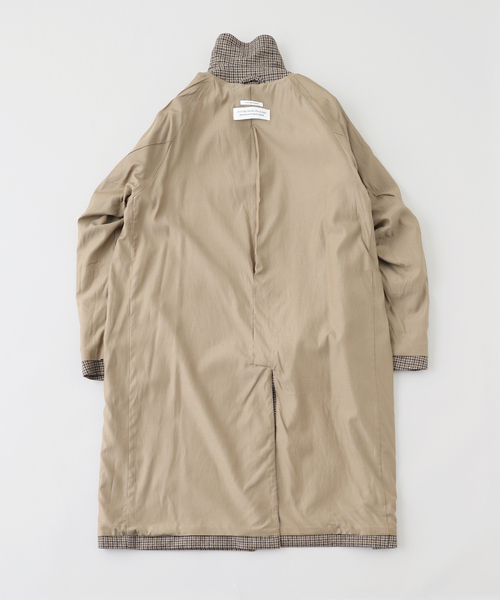 Couture d'adam(クチュールドアダム)の「COUTURE D’ADAM (クチュール ド アダム) Bal Collar コート(ガンクラブチェック)(ステンカラーコート・メンズ・ベージュ・40/42)」の7枚目の写真