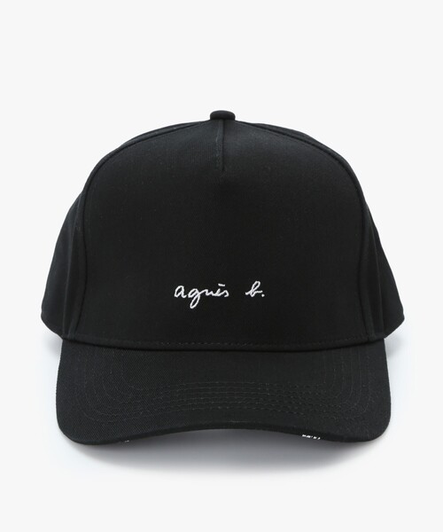 agnes b.(アニエスベー)の「メンズ ロゴ刺繍 コットン キャップ "Charles"(キャップ・メンズ・ブラック・FREE)」の5枚目の写真