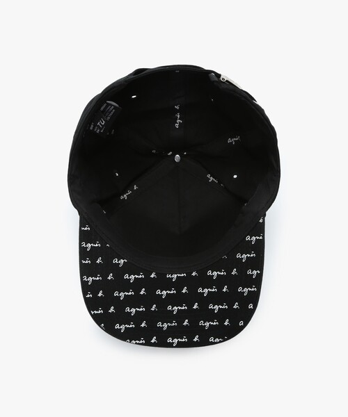 agnes b.(アニエスベー)の「メンズ ロゴ刺繍 コットン キャップ "Charles"(キャップ・メンズ・ブラック・FREE)」の4枚目の写真