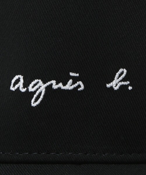 agnes b.(アニエスベー)の「メンズ ロゴ刺繍 コットン キャップ "Charles"(キャップ・メンズ・ブラック・FREE)」の3枚目の写真