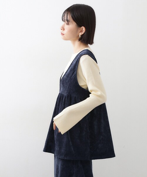 THE SHOP TK （ザ ショップ ティーケー ）の「ベロアセットアップ（セットアップ・レディース・ネイビー/ダークブラウン/ブラウン系その他・12/13）」の17枚目の写真