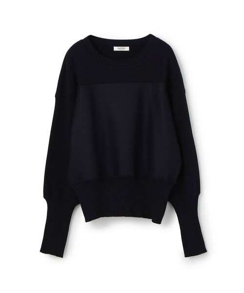 ニットコンビジャージー クルーネックプルオーバー（Tシャツ