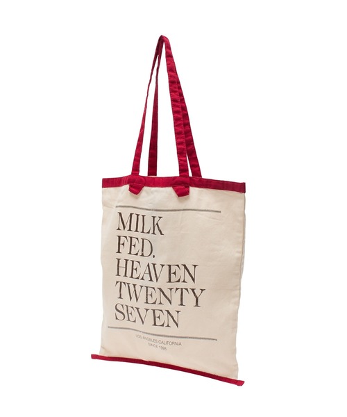 MILKFED.（ミルクフェド）の「PIPING LOGO TOTE BAG（トートバッグ・レディース・ホワイト/ネイビー/チャコール・ONE SIZE）」の19枚目の写真