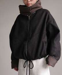 Mela（メラ）の「2way異素材ドッキングショートコート（その他アウター・レディース）」