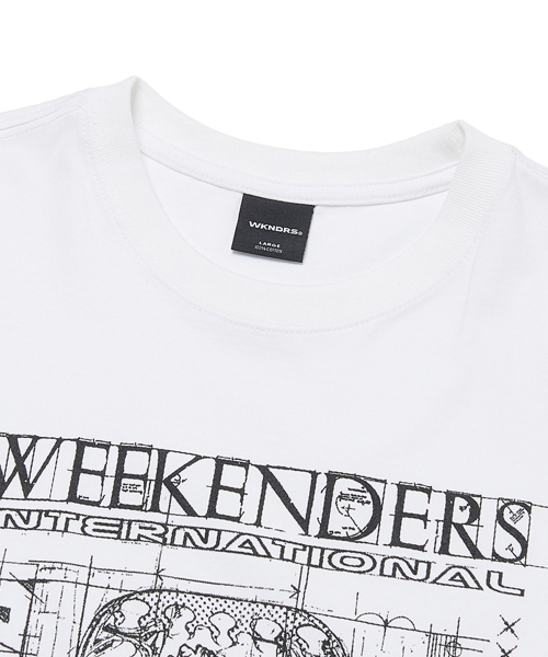 WKNDRS(ウィーキャンドース)の「BLUEPRINT T-SHIRT (WHITE)(Tシャツ/カットソー・レディース・その他・SMALL/MEDIUM/LARGE/X-LARGE)」の3枚目の写真