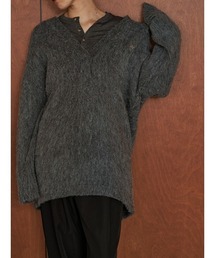 YENN | 【 YENN / イエン 】ALPACA MIX TUNIC PULLOVER / アルパカミックスチュニックプルオーバー(ニット/セーター)