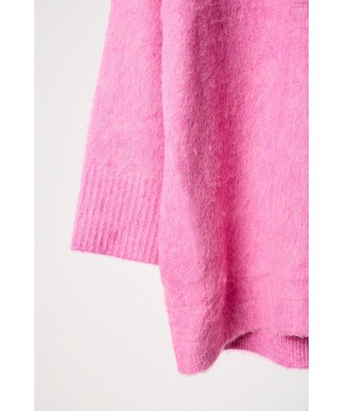 YENN(イエン)の「【 YENN / イエン 】ALPACA MIX TUNIC PULLOVER / アルパカミックスチュニックプルオーバー(ニット/セーター・レディース・チャコールグレー/ピンク/アイボリー・FREE)」の20枚目の写真