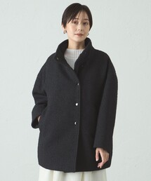 CAST:（キャストコロン）の「スタンドカラーツィードコート（ピーコート）」