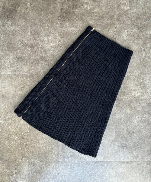 DouDou（ドゥドゥ）の「ジップアップポンチョ（ニット/セーター・レディース・ベージュ/ネイビー・FREE）」の16枚目の写真