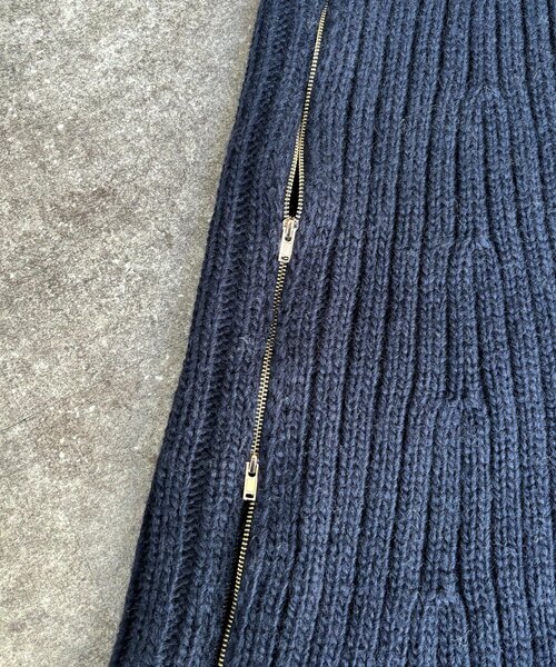 DouDou（ドゥドゥ）の「ジップアップポンチョ（ニット/セーター・レディース・ベージュ/ネイビー・FREE）」の17枚目の写真