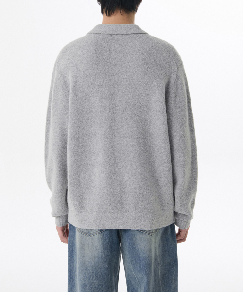 MUSINSA STANDARD（ムシンサスタンダード）の「ブークルカラードニット [メランジグレー]（ニット/セーター・メンズ・その他・SMALL/MEDIUM/LARGE/X-LARGE/XX-LARGE）」の2枚目の写真
