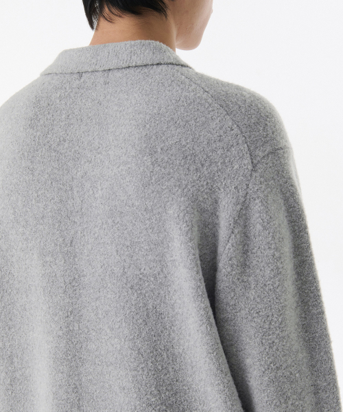 MUSINSA STANDARD（ムシンサスタンダード）の「ブークルカラードニット [メランジグレー]（ニット/セーター・メンズ・その他・SMALL/MEDIUM/LARGE/X-LARGE/XX-LARGE）」の4枚目の写真