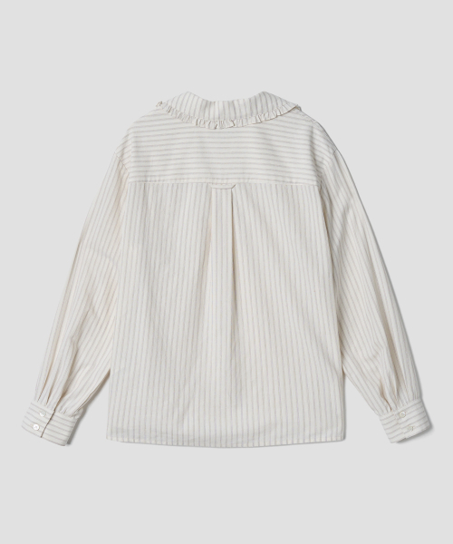 TTUDEMENT(トュードメント)の「VINTAGE STRIPE BLOUSE_OATMEAL(シャツ/ブラウス・レディース・その他・FREE)」の4枚目の写真