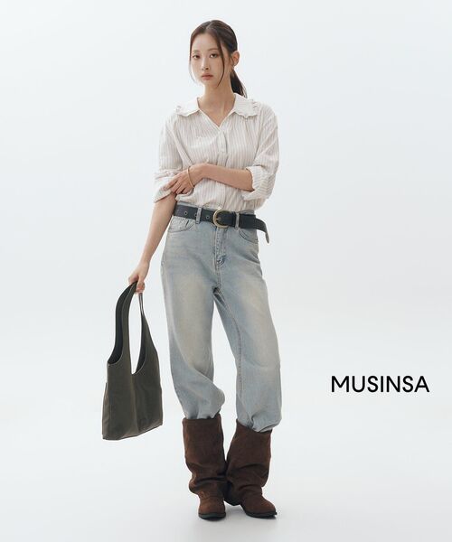 TTUDEMENT(トュードメント)の「VINTAGE STRIPE BLOUSE_OATMEAL(シャツ/ブラウス・レディース・その他・FREE)」の7枚目の写真