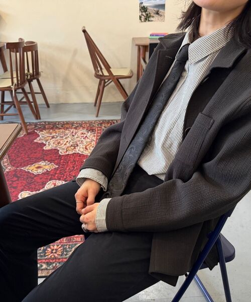 TAKEASY（テイクイージー）の「シティストライプオーバーシャツ（シティブルー）（シャツ/ブラウス・メンズ・その他・SMALL/MEDIUM/LARGE）」の9枚目の写真