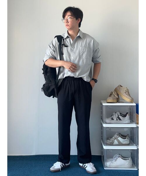 TAKEASY（テイクイージー）の「シティストライプオーバーシャツ（シティブルー）（シャツ/ブラウス・メンズ・その他・SMALL/MEDIUM/LARGE）」の15枚目の写真