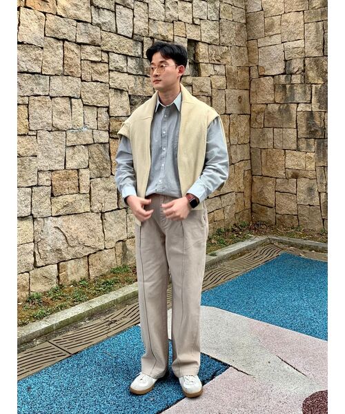 TAKEASY（テイクイージー）の「シティストライプオーバーシャツ（シティブルー）（シャツ/ブラウス・メンズ・その他・SMALL/MEDIUM/LARGE）」の22枚目の写真