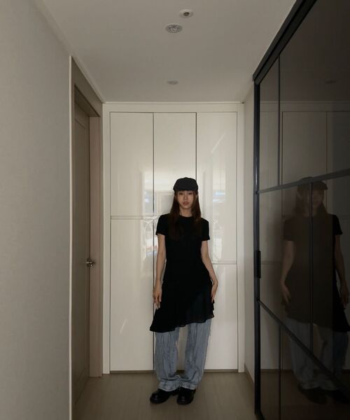 WESLEYHYUSTON(ウェズリーユーストン)の「Suede string side detail crop knit black(Tシャツ/カットソー・レディース・その他・SMALL/MEDIUM)」の4枚目の写真